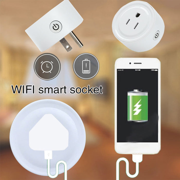 Enchufe toma de corriente inteligente, Wifi, Control remoto, Monitor de energía, Compatible con Alexa/Google