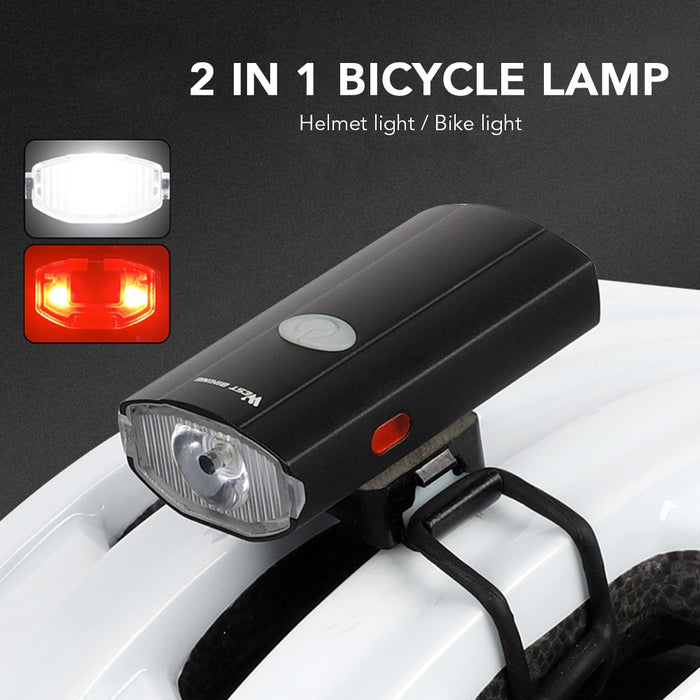 Linterna y luz stop para casco de Bicicleta