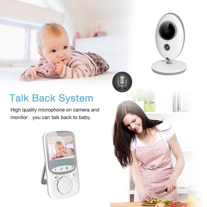 Monitor de vídeo inalámbrico VB605 para bebé, Mini cámara de 2,4 pulgadas, intercomunicador de 2,4 GHz