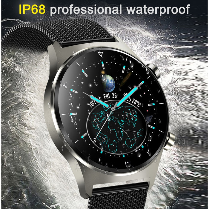 Reloj inteligente E-13 resistente al agua IP68, pantalla completamente táctil