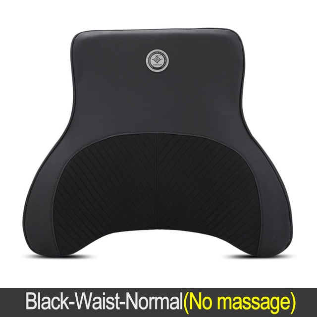 Cojín de masaje para el cuello, soporte para respaldo del asiento, reposacabezas
