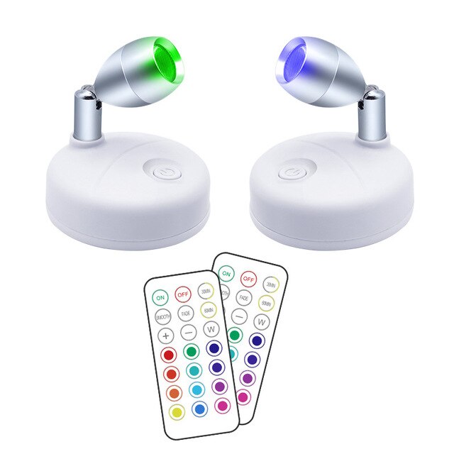 Lámpara luz led con 13 colores regulables con control remoto